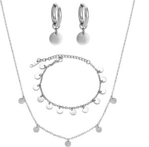 Kim Johanson Schmuckset Plättchen, 3 teiliges