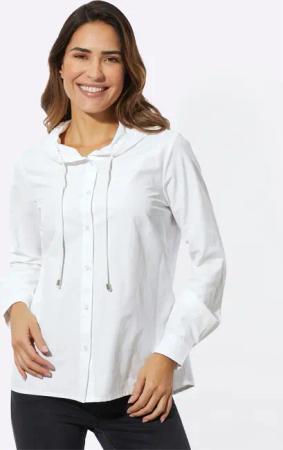 Sieh an! Klassische Bluse Langarmbluse