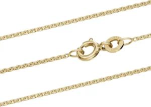 HOPLO Goldkette Vergoldete Ankerkette Halskette 1,1