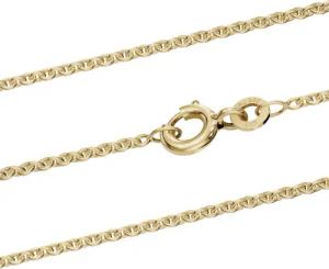 HOPLO Goldkette Vergoldete Ankerkette Halskette 1,5