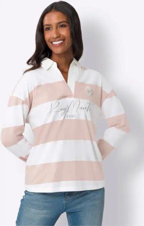 heine T-Shirt Langarm-Poloshirt