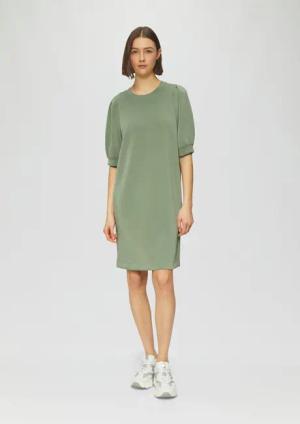 s.Oliver Minikleid Kurzes Scuba-Kleid mit Faltendetail