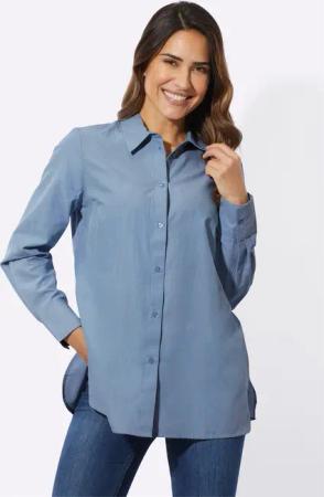 Sieh an! Klassische Bluse Longbluse