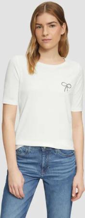 s.Oliver Kurzarmshirt Jersey-T-Shirt im Slim Fit