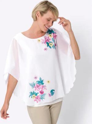 Sieh an! Klassische Bluse Georgettebluse