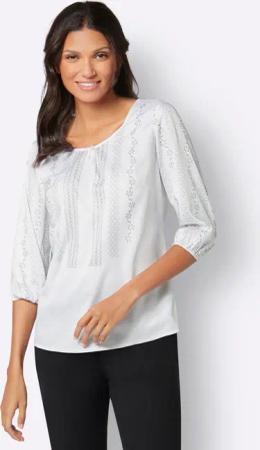 Sieh an! Klassische Bluse Schlupfbluse