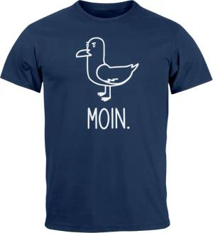 MoonWorks Print-Shirt Herren T-Shirt Frontprint Moin