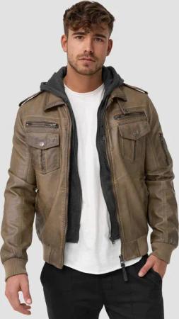 Indicode Lederimitatjacke Aaron