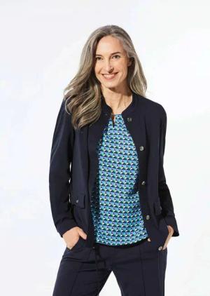 GOLDNER Outdoorjacke Blouson mit Stehkragen