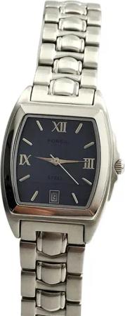 Fossil Quarzuhr Herrenuhr Armbanduhr Edelstahl Silber