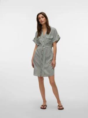 Vero Moda Shirtkleid Gestreiftes Hemdkleid mit