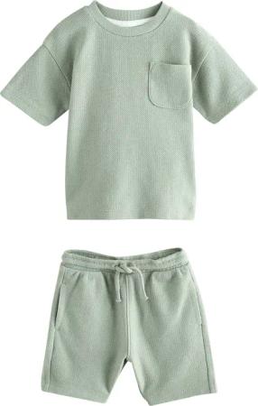 Next T-Shirt & Shorts Strukturiertes T-Shirt