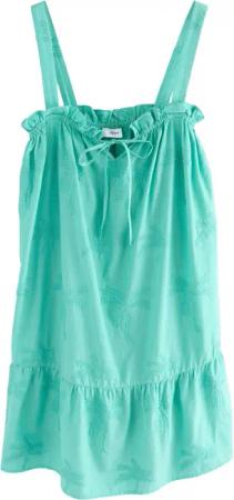 Next Strandkleid Sommer-Minikleid mit Stickerei aus