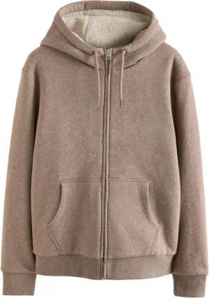 Next Kapuzenfleecejacke Teddyfell-Kapuzenjacke mit Reißverschluss (1-St)