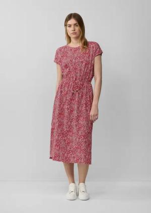 s.Oliver Minikleid Midikleid aus Baumwollstretch mit