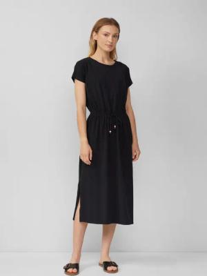 s.Oliver Minikleid Midikleid aus Baumwollstretch mit
