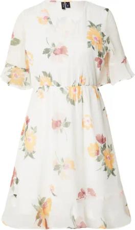 Vero Moda Cocktailkleid VMSMILLA (1-tlg) Drapiert/gerafft