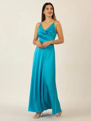 Apart Abendkleid mit Wickeleffekt