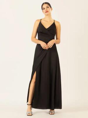 Apart Abendkleid mit Wickeleffekt
