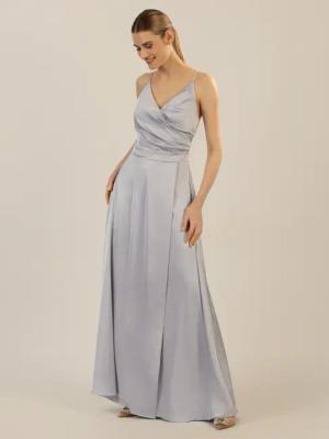 Apart Abendkleid mit Wickeleffekt