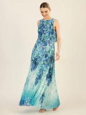 Apart Abendkleid mit allover Blumendruck