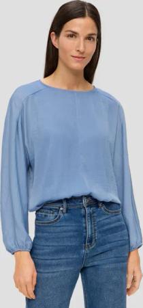 s.Oliver Langarmbluse Satinbluse im Loose Fit