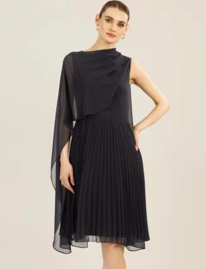 Apart Cocktailkleid mit Plisseerock und angearbeitetem