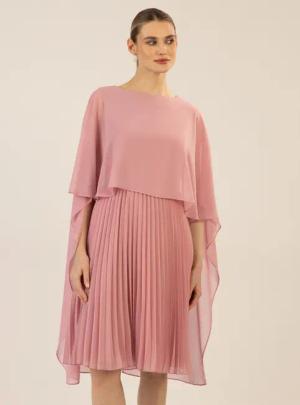 Apart Cocktailkleid mit Plisseerock und angearbeitetem