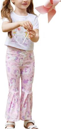 YI Kinderanzug Regenbogen Pony Mädchen Kleidung