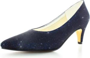 White Lady 939 magic-blue Softglitter Pumps
