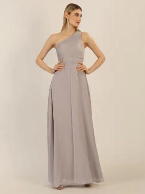 Apart Abendkleid mit Plissee- Drapierung vorne