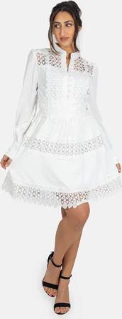 Elara Spitzenkleid Elara Damen Rüschenkleid (1-tlg)