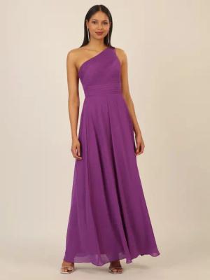 Apart Abendkleid mit Plissee- Drapierung vorne