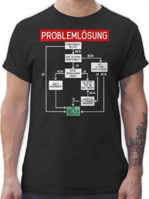 Shirtracer T-Shirt Problemlösung Sprüche Statement mit
