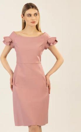 Apart Cocktailkleid mit sehr weiten Ausschnitt