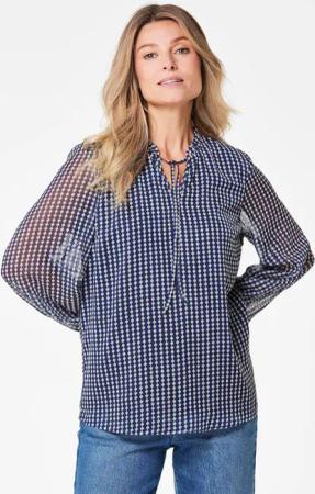 GOLDNER Chiffonbluse Bluse
