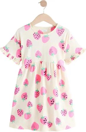 Next Jerseykleid Kurzärmeliges Jerseykleid aus 100 %