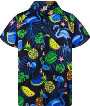 King Kameha Hawaiihemd Flamingo Melone Funky