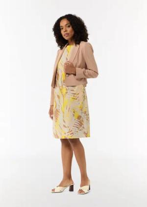 Comma Minikleid Gemustertes Baumwollkleid im Relaxed