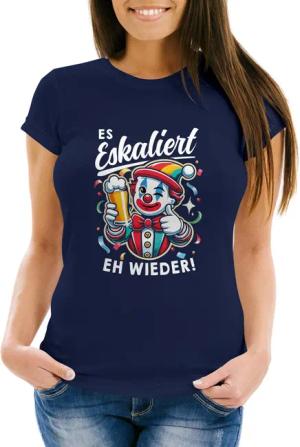 MoonWorks Print-Shirt Damen T-Shirt Spruch Es