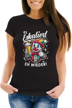 MoonWorks Print-Shirt Damen T-Shirt Spruch Es