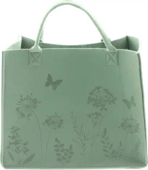 Dekoleidenschaft Einkaufsshopper "Blumenwiese" aus Filz in