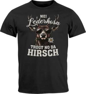 MoonWorks Print-Shirt Herren T-Shirt Tracht Hirsch