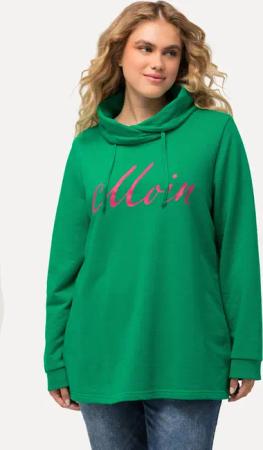Ulla Popken Sweatshirt Sweatshirt Moin Stehkragen