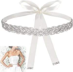 ZEUOPQ Gürtelriemen Gürtel, Hochzeitskleid Strass Zarte