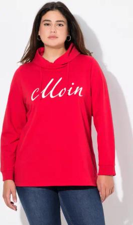 Ulla Popken Sweatshirt Sweatshirt Moin Stehkragen