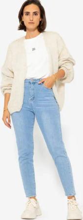 SASSYCLASSY Cardigan Lässiger Oversize Cardigan Damen