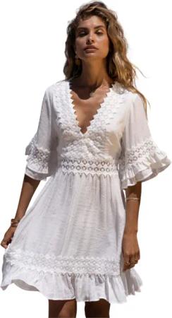 Charis Moda Tunikakleid Sommerkleid mediterran mit