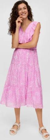 s.Oliver Maxikleid Gemustertes Kleid aus Viskosemix