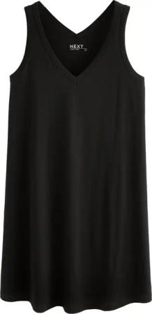 Next Sommerkleid Ärmelloses Schlabberkleid mit V-Ausschnitt